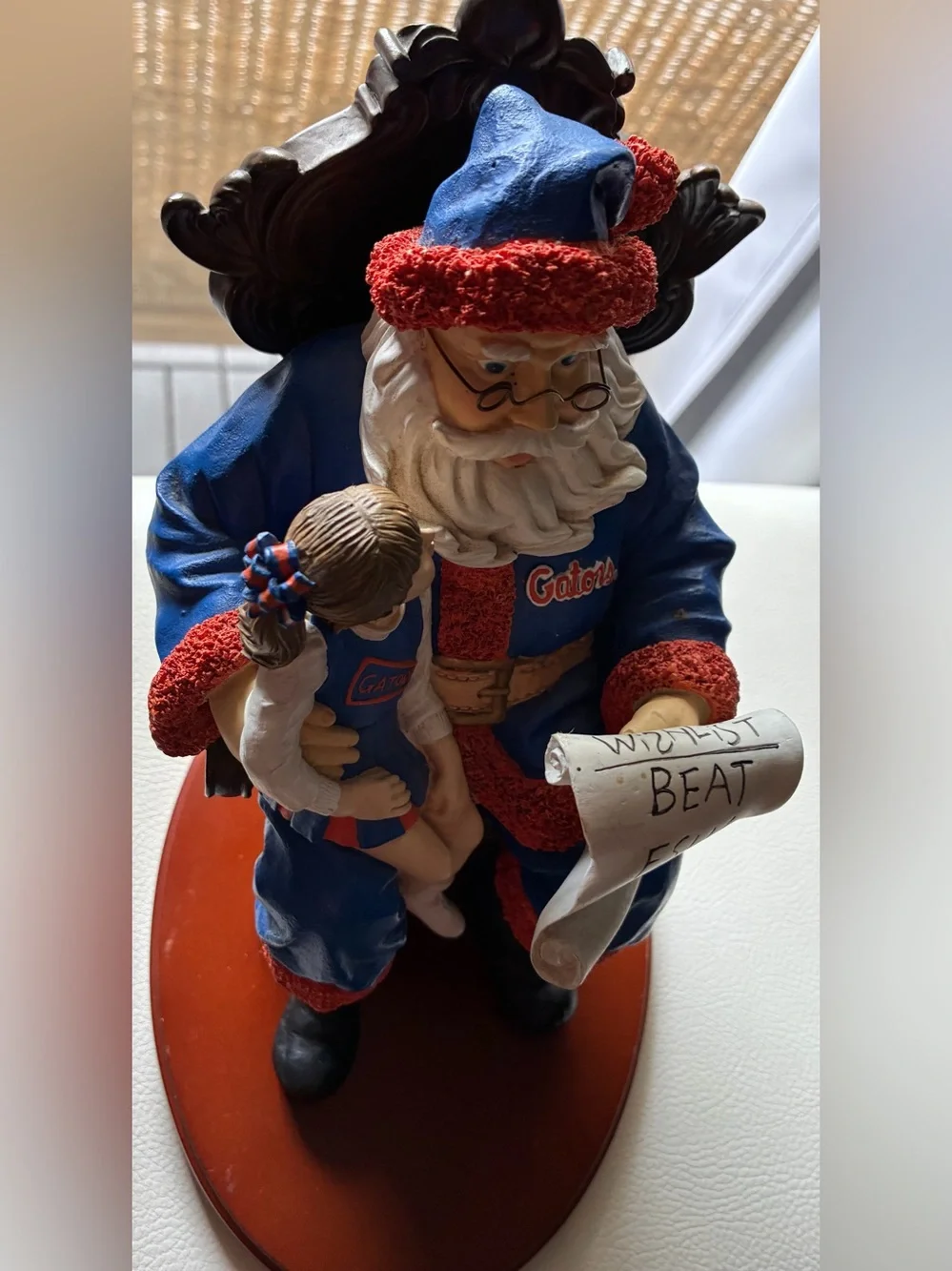 University of Florida Gators Wishlist Santa figurine/decoration - Beat FSU